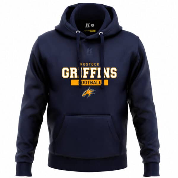 Hoodie Rostock Griffins BAR EDITION Knoah Front 2026