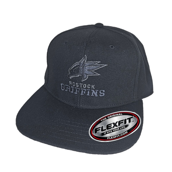 Basecap FlexFit Schwarz Logo Schwarz